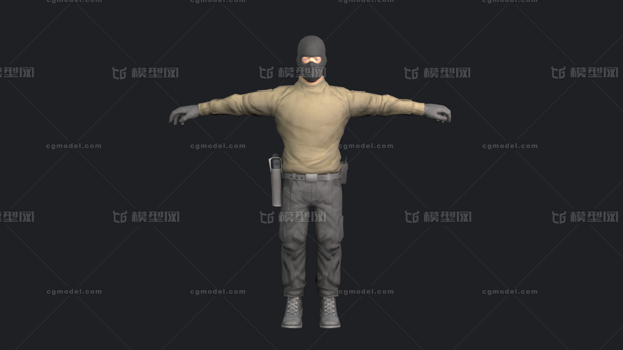 恐怖分子 劫匪 暴徒 强盗_xzh呵呵作品_人物男人_cg