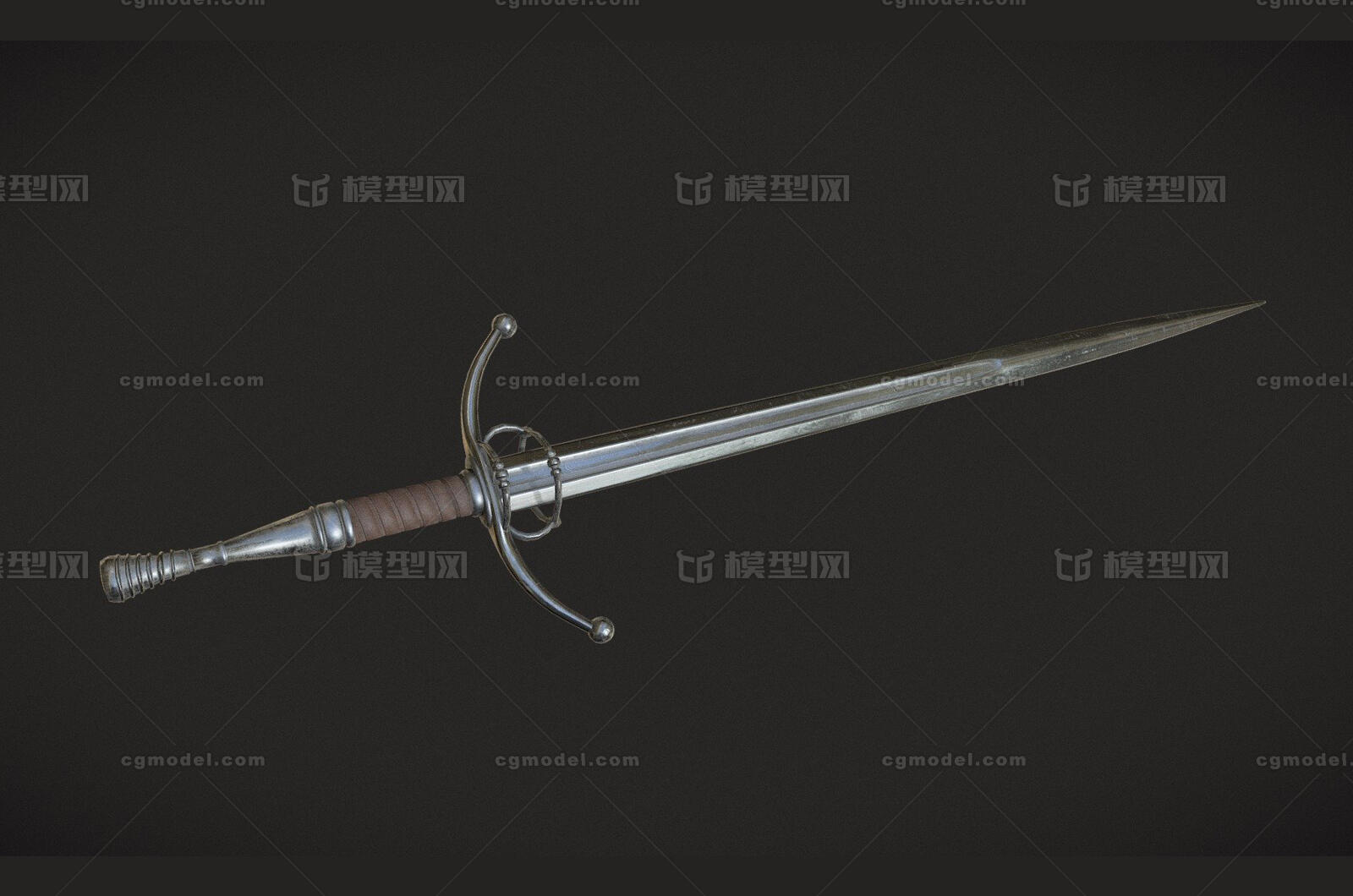 次世代 写实 中世纪 骑士剑 长剑 双手剑 冷兵器 武器 古代武器 欧洲