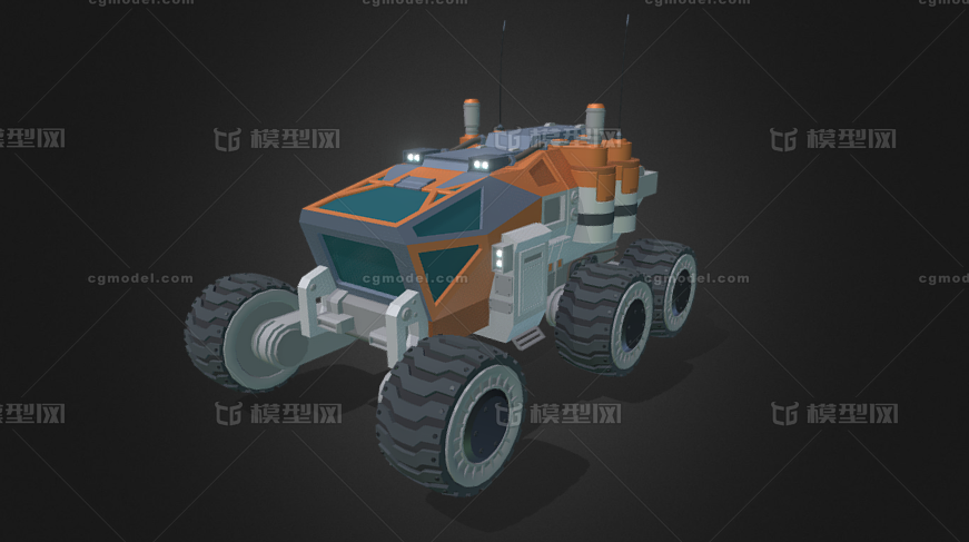 火星车 火星矿车 运输车 科幻运输车 矿车 外星车 宇航车