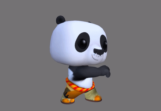卡通 q版 阿宝 带动画 panda 可爱小熊猫