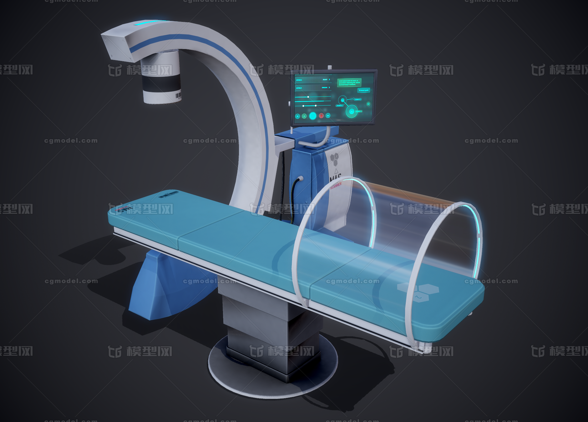 次世代 x-ray x光设备 医院设备 科幻扫描床 高科技医疗设备 scifi 外