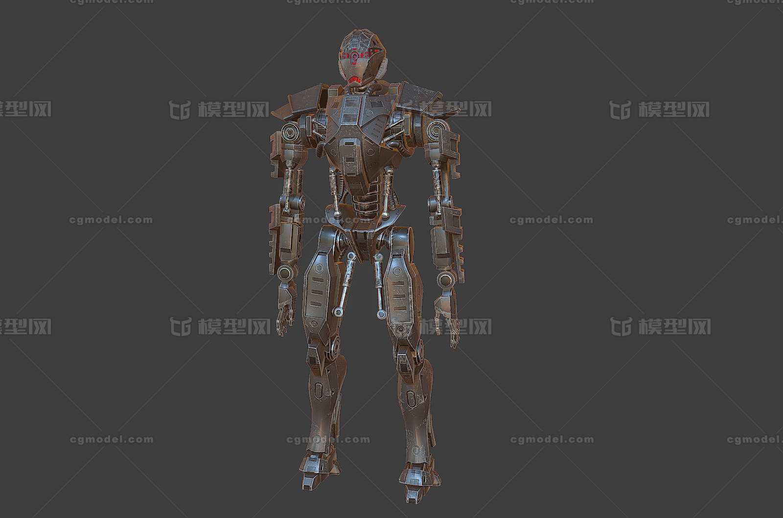 133 pbr次世代 科幻 机甲 仿生 守卫 机器人 外骨骼 骨架 赛博朋克
