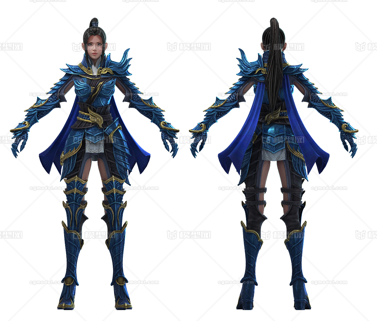 次时代角色,刺客,女刺客,古代美女,ue4角色,皮革,皮甲,美宣,写实角色