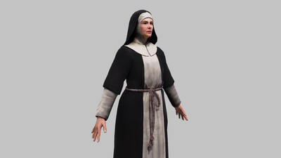 修女 女修士 修道院基督教 圣母玛利亚 女性教徒 老太婆