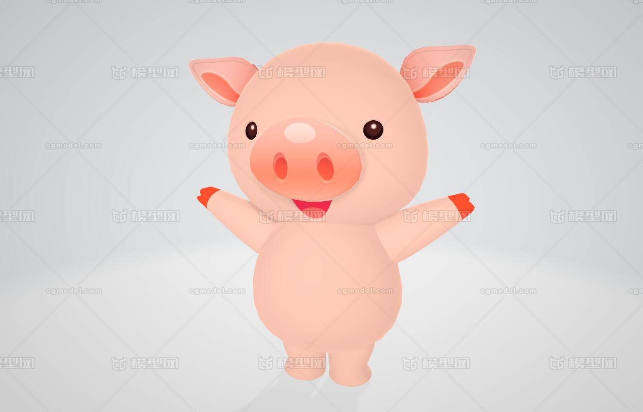 q版小猪 卡通小猪 小猪 可爱小猪 小猪仔 小猪人形 人形小猪 猪猪