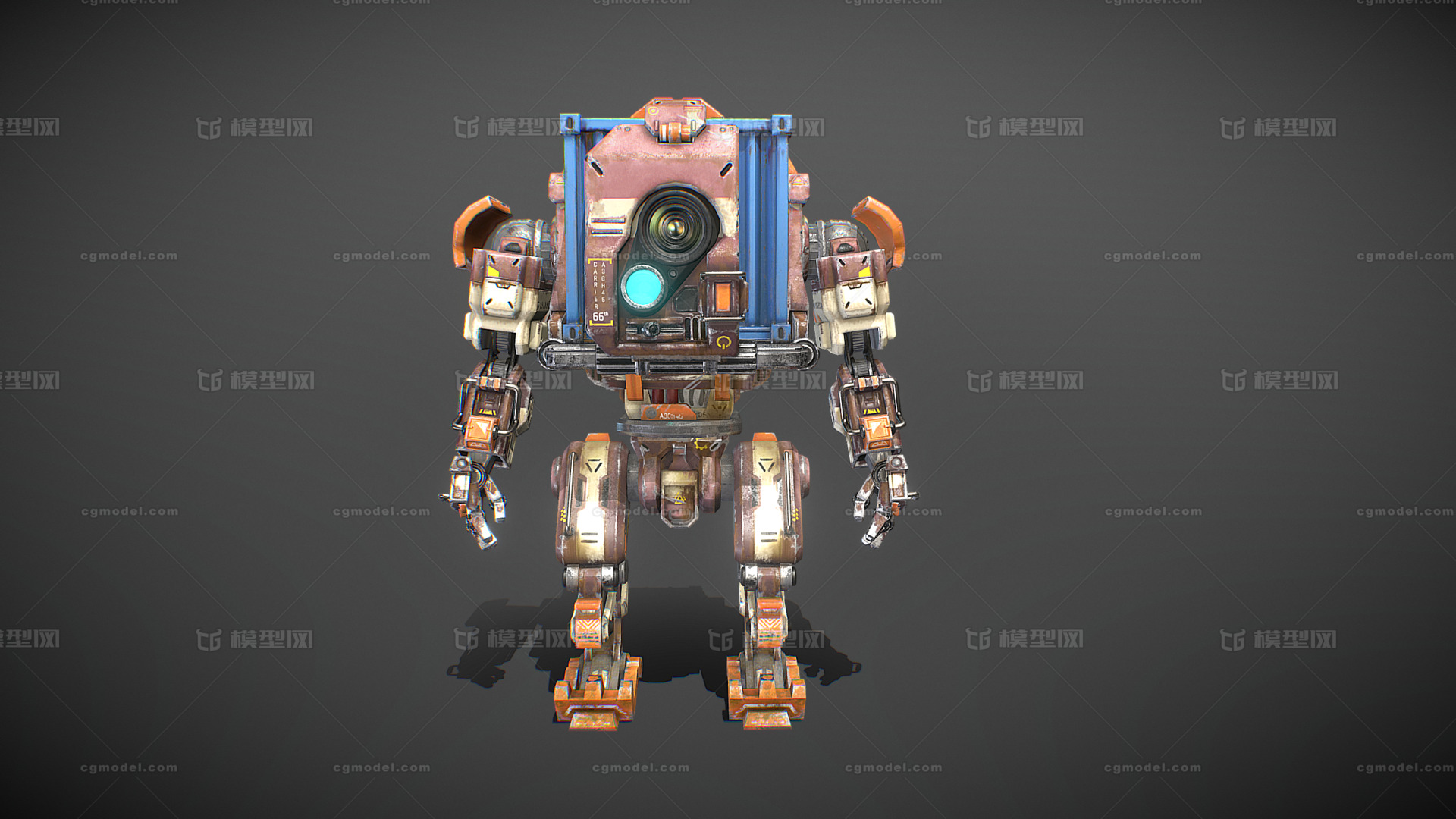机器人 集装箱机器人 毁灭机器人 赛博朋克 科幻未来机器人 守卫 侍卫