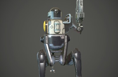 pbr 蒸汽朋克 工业机器人 【2k】侦查机器人 机械守卫 mech