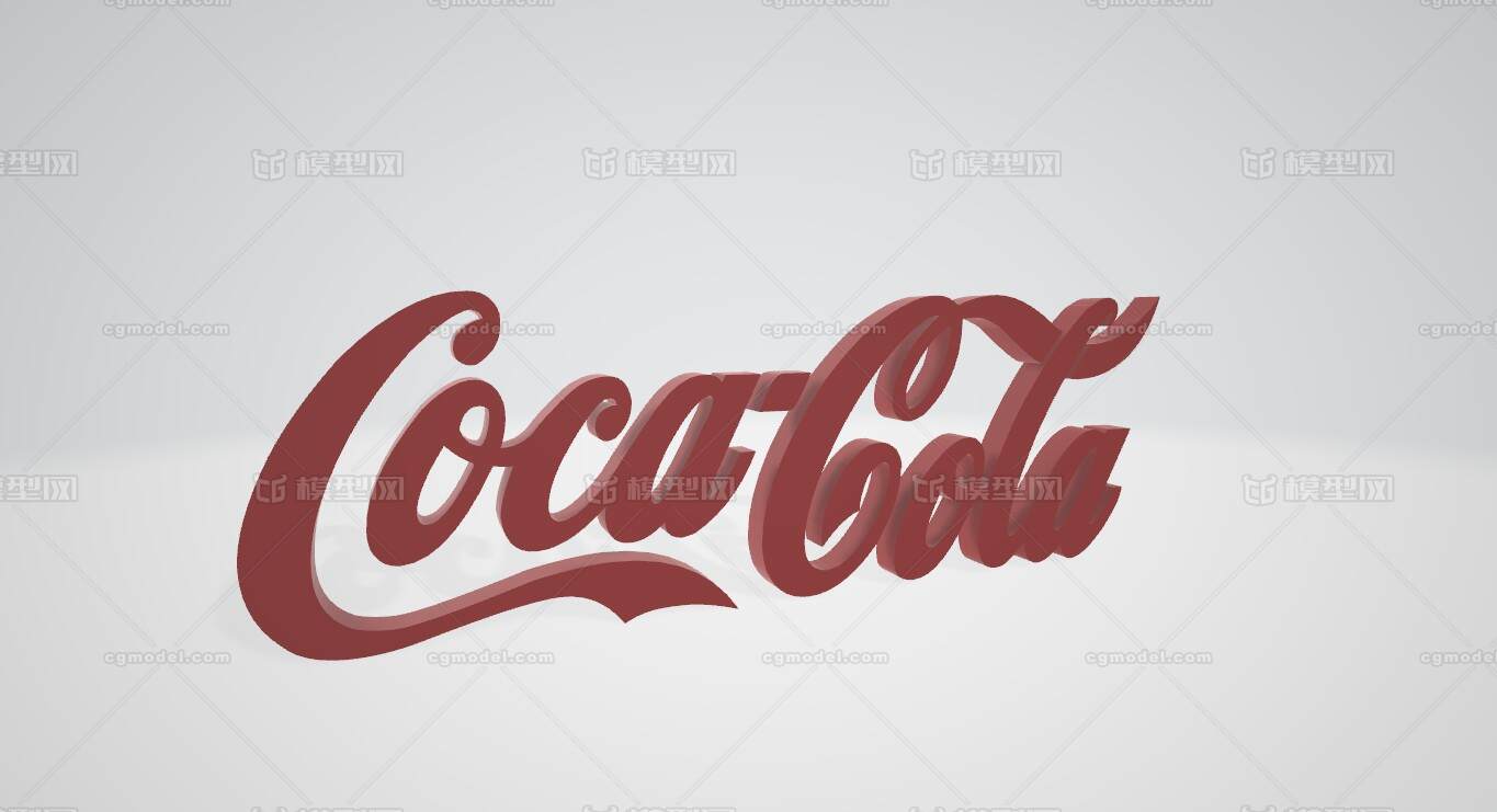 可口可乐字体 cocacola 可口可乐logo 3d logo 招牌