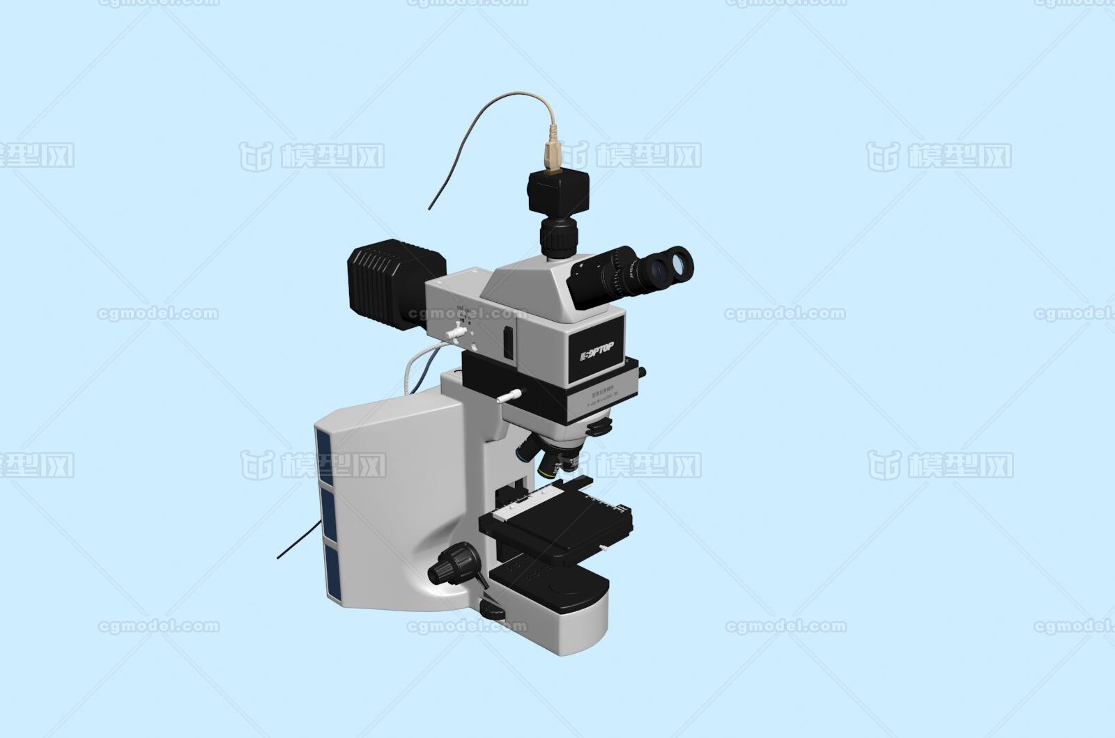 一个精细的显微镜_安特鲁烘培坊作品_机械/器械医疗机械_cg模型网