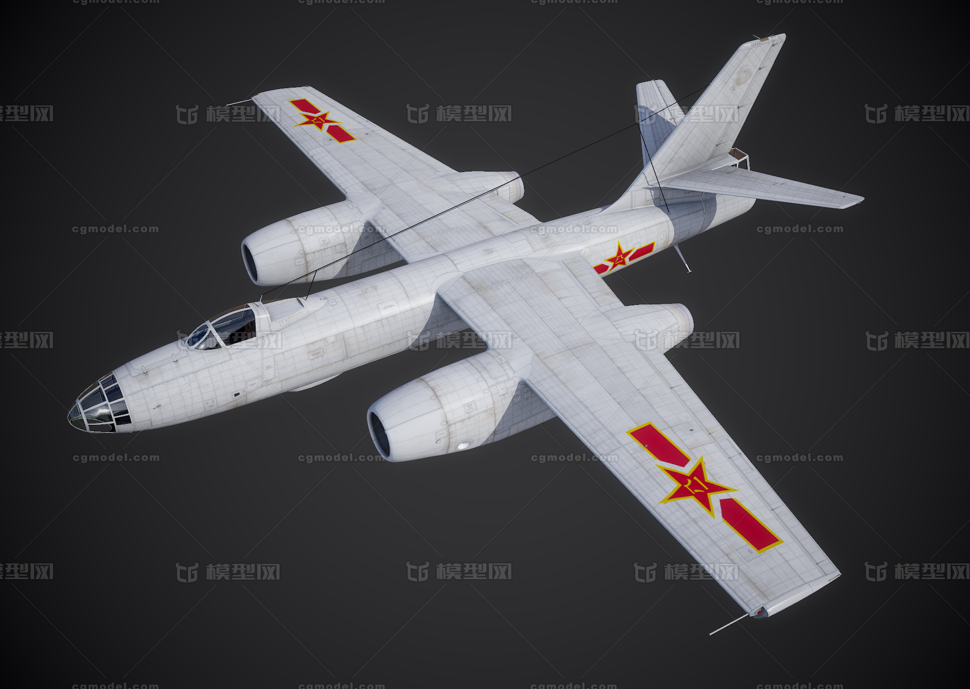 中国空军 轰-5 h-5 轰炸机 苏联il-28 伊尔-28 喷气式战术轰炸机 八一