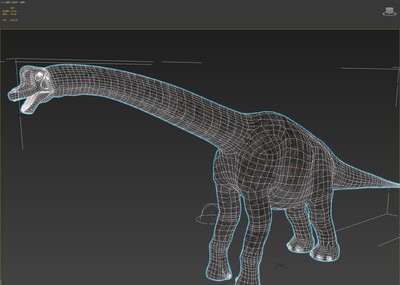 腕龙 恐龙 马门溪龙 梁龙 侏罗纪公园 虚拟现实次时代u3d ue4 龙模型