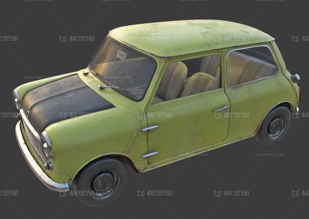 mini旧汽车 小汽车 suv 四轮车 憨豆先生汽车 rover mini小车