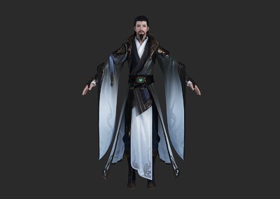 古装 汉服 古代 人物 侠客 英豪 剑侠 中年 剑客 武林角色 大侠 仙侠