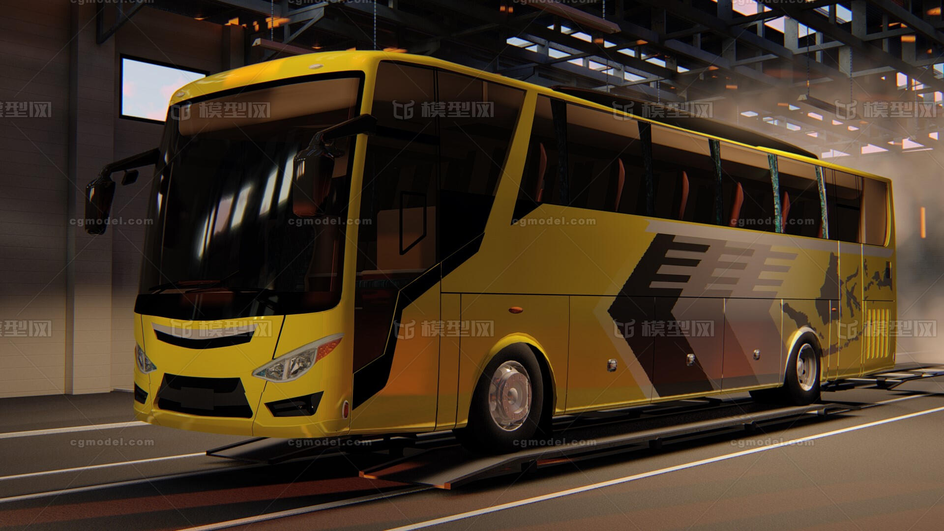 公交车 交通工具大巴 巴士 概念公交车 现代公交车 虚拟现实vr 电动