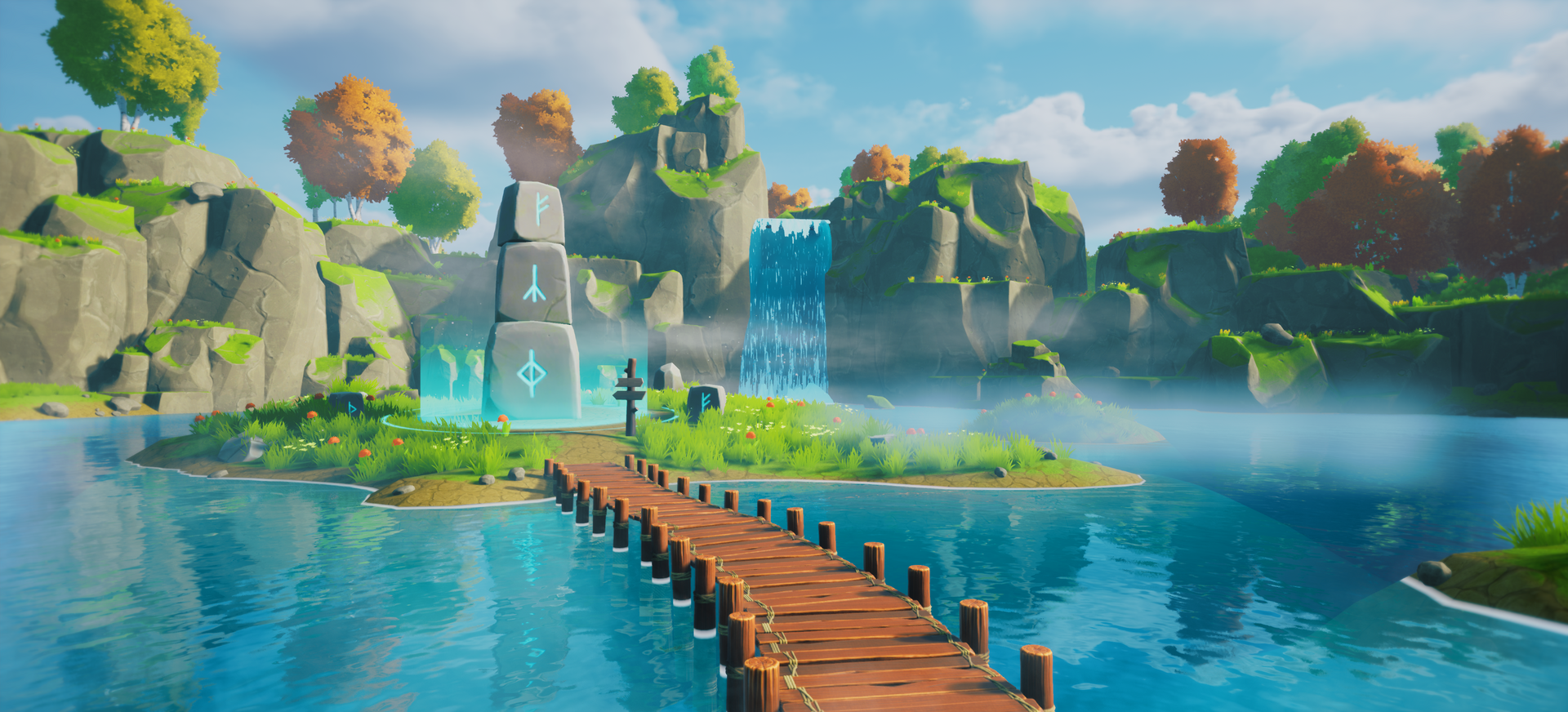 ue4-湖中岛_极简主义007作品_场景/空间/建筑_cg模型网