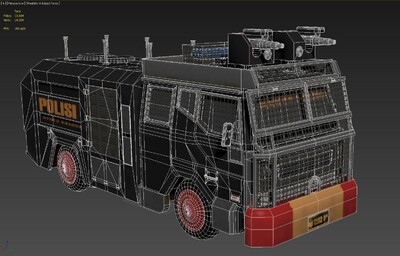 警用装甲车 警用防爆车模型 装甲车坦克模型库 FBX fbx 模型下载 cg模型网