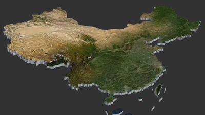 中国三维地图 中国3d地图 中国 中国地图 中国山脉 中国地形图