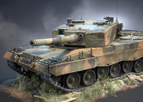 豹2A4坦克
