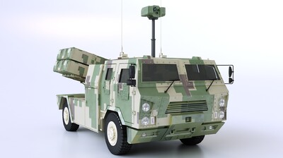 高机动红箭10反坦克导弹发射车