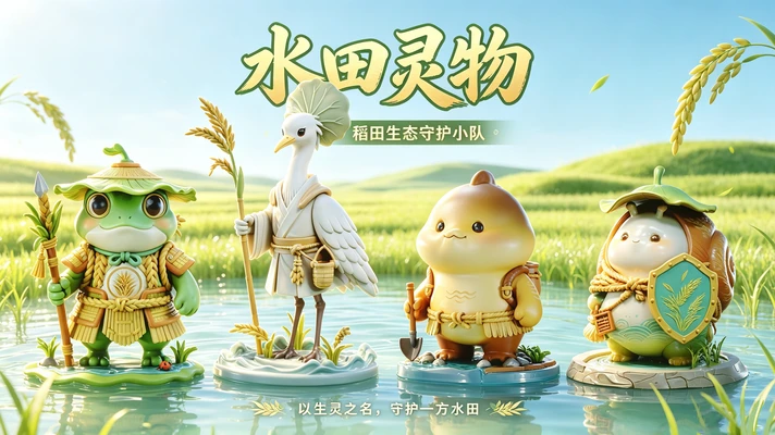 《水田灵物——稻田生态守护小队》
