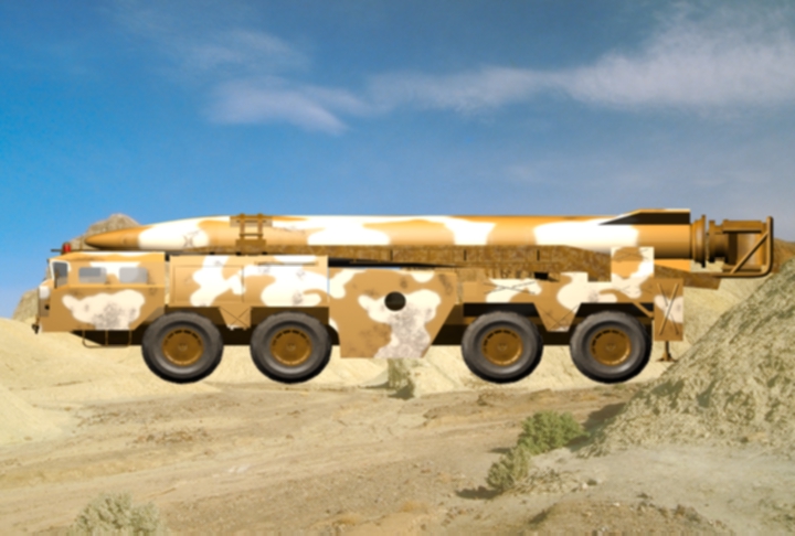 精致的导弹发射车 导弹