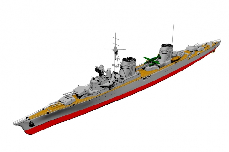 原创二战德军巡洋舰3dmax7