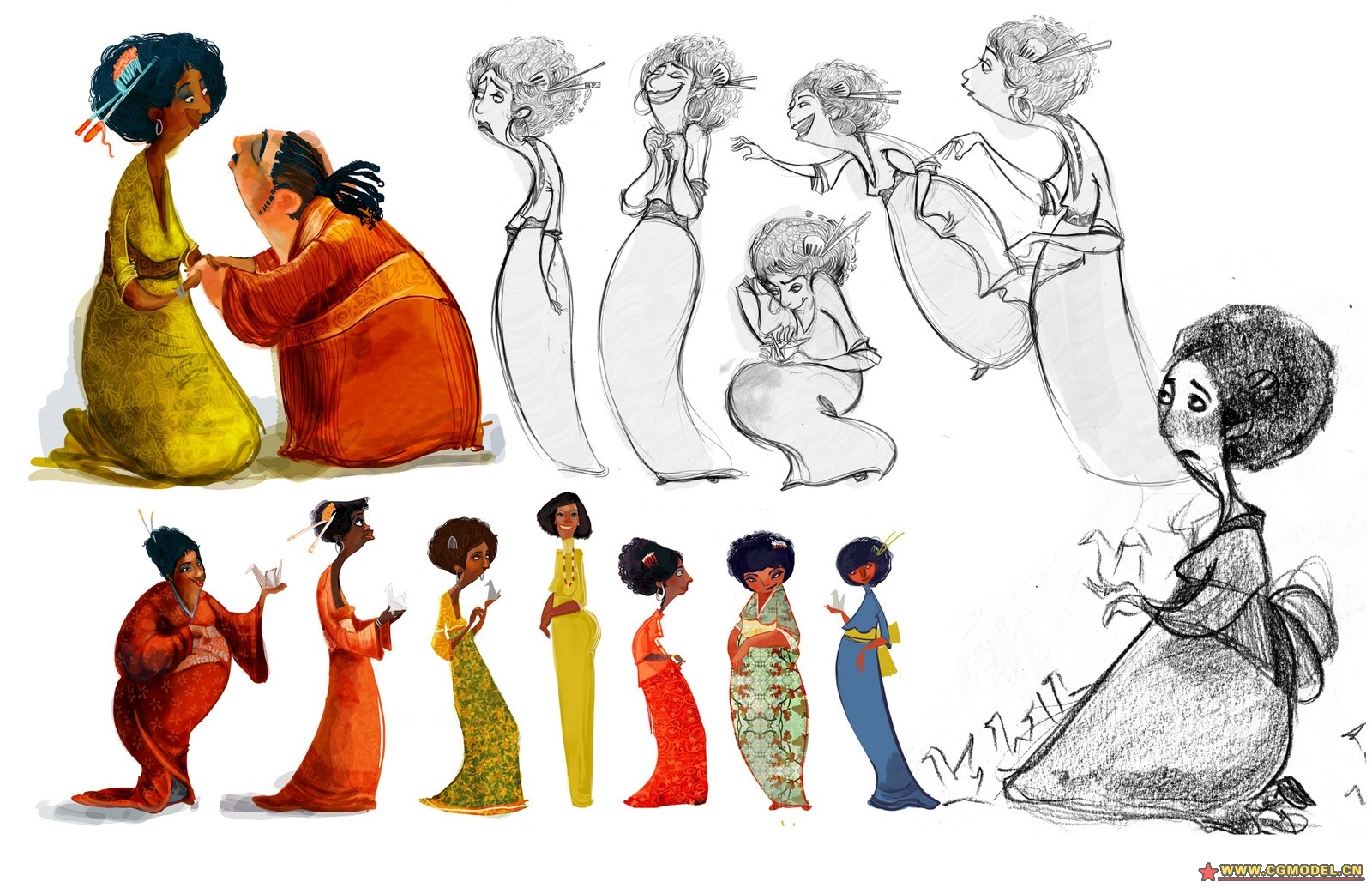 发贴动画角色设计