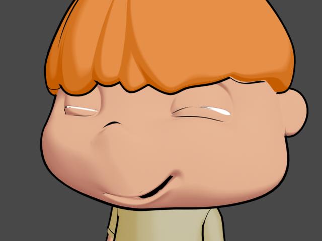 最近做的习作,max渲二维卡通的效果.