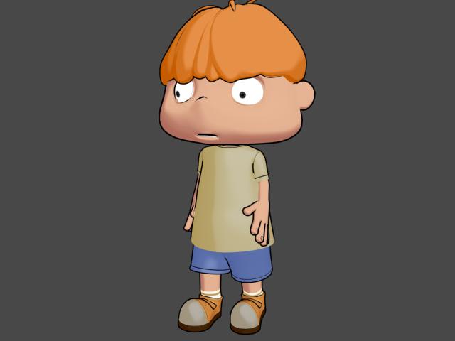 最近做的习作,max渲二维卡通的效果.