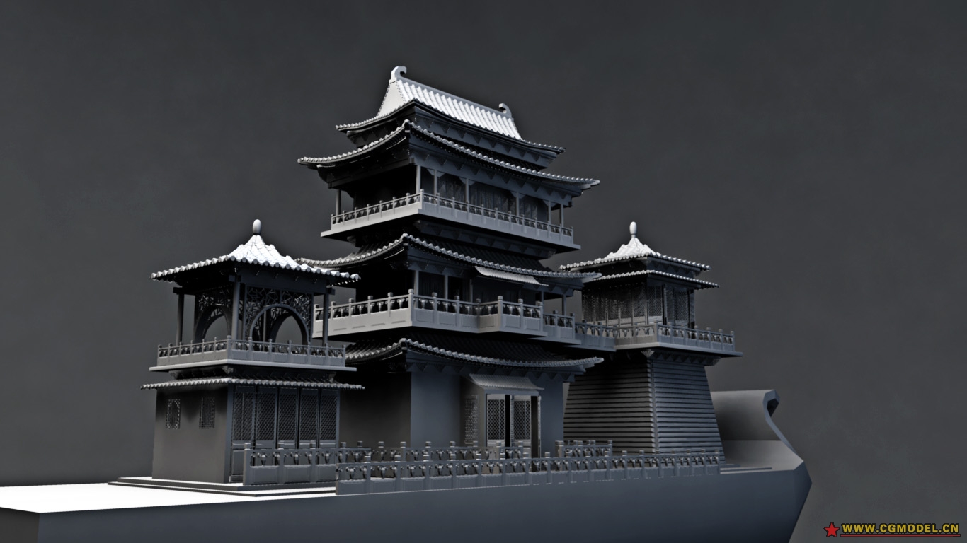 古代场景maya模型下载模型-自然场景模型库-模型下载-cg模型网