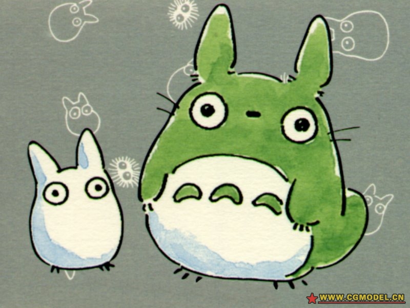 卡通图片欣赏_龙猫_cg9394作品_角色/人物/生物_cg模型网