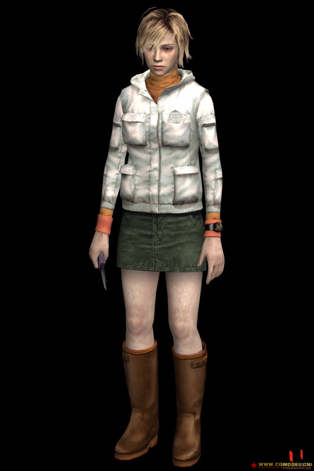 一个游戏的女主角不知道发过没有