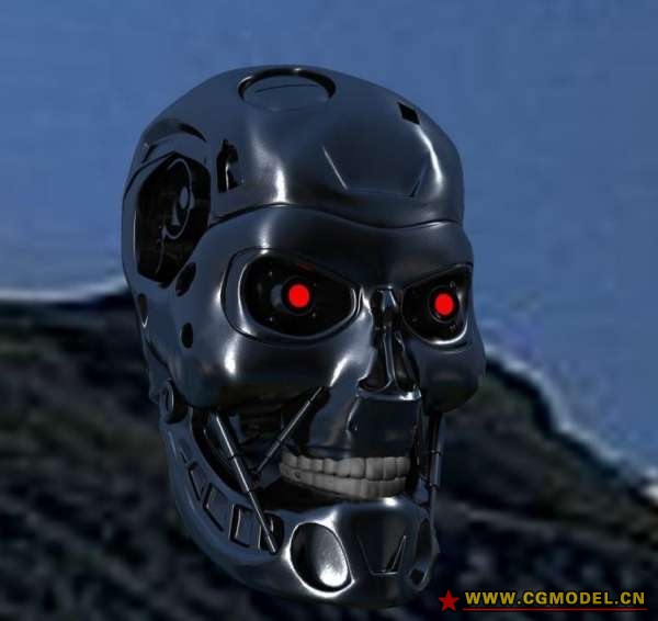 終結者2 t-800 skull mod_cgwt作品_人物機器人/機甲_cg模型網