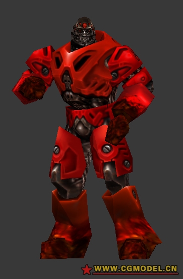 机器人 红色 帅气酷 未来科技写实_kuyu1234作品_人物机器人/机甲_cg