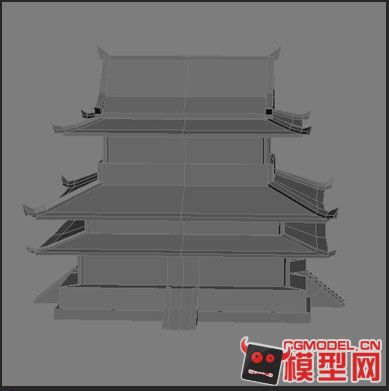中国古代建筑模型-古代场景模型库-模型下载-cg模型网
