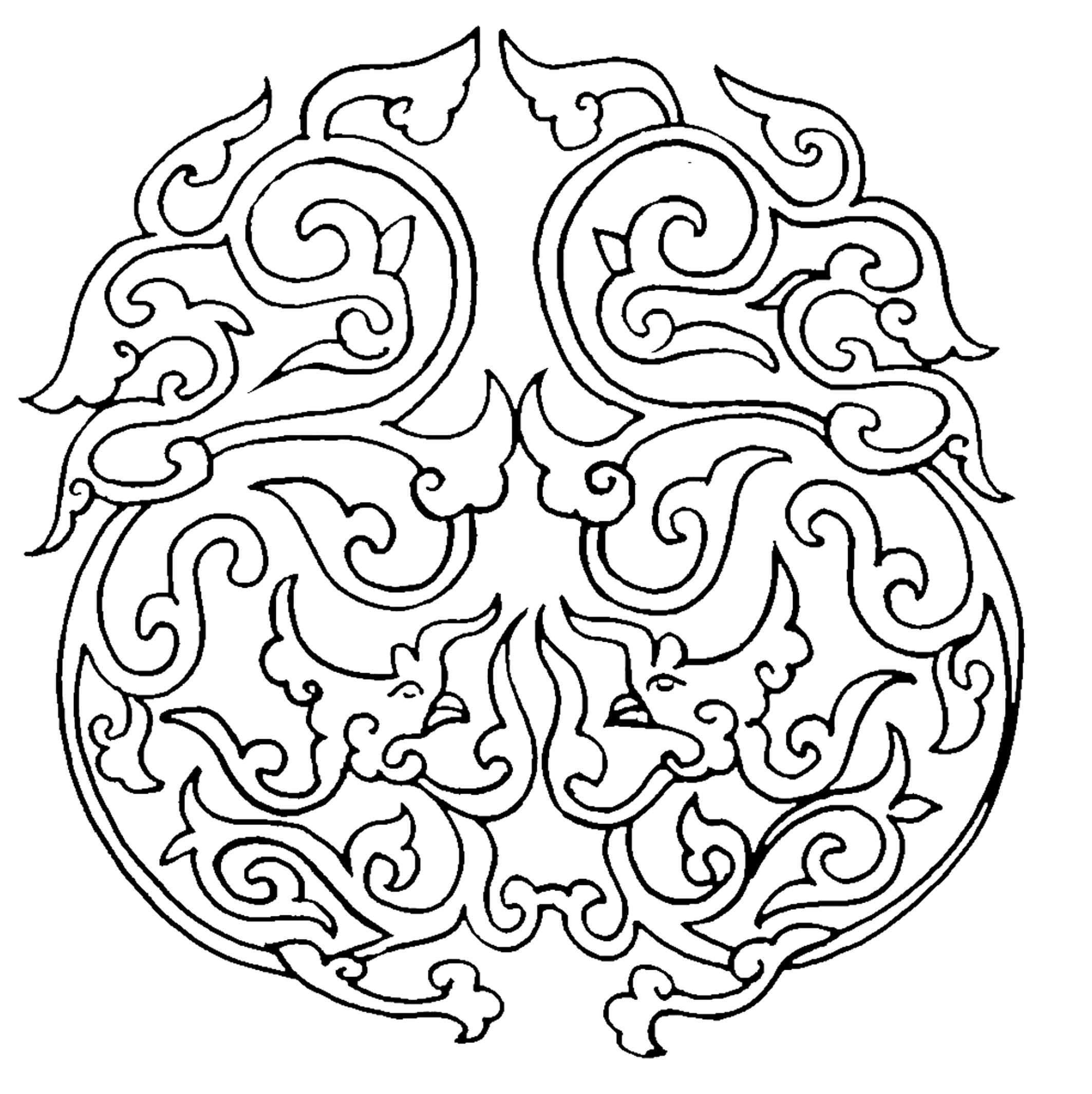 中国古代图案第一弹----凤图案(大图)