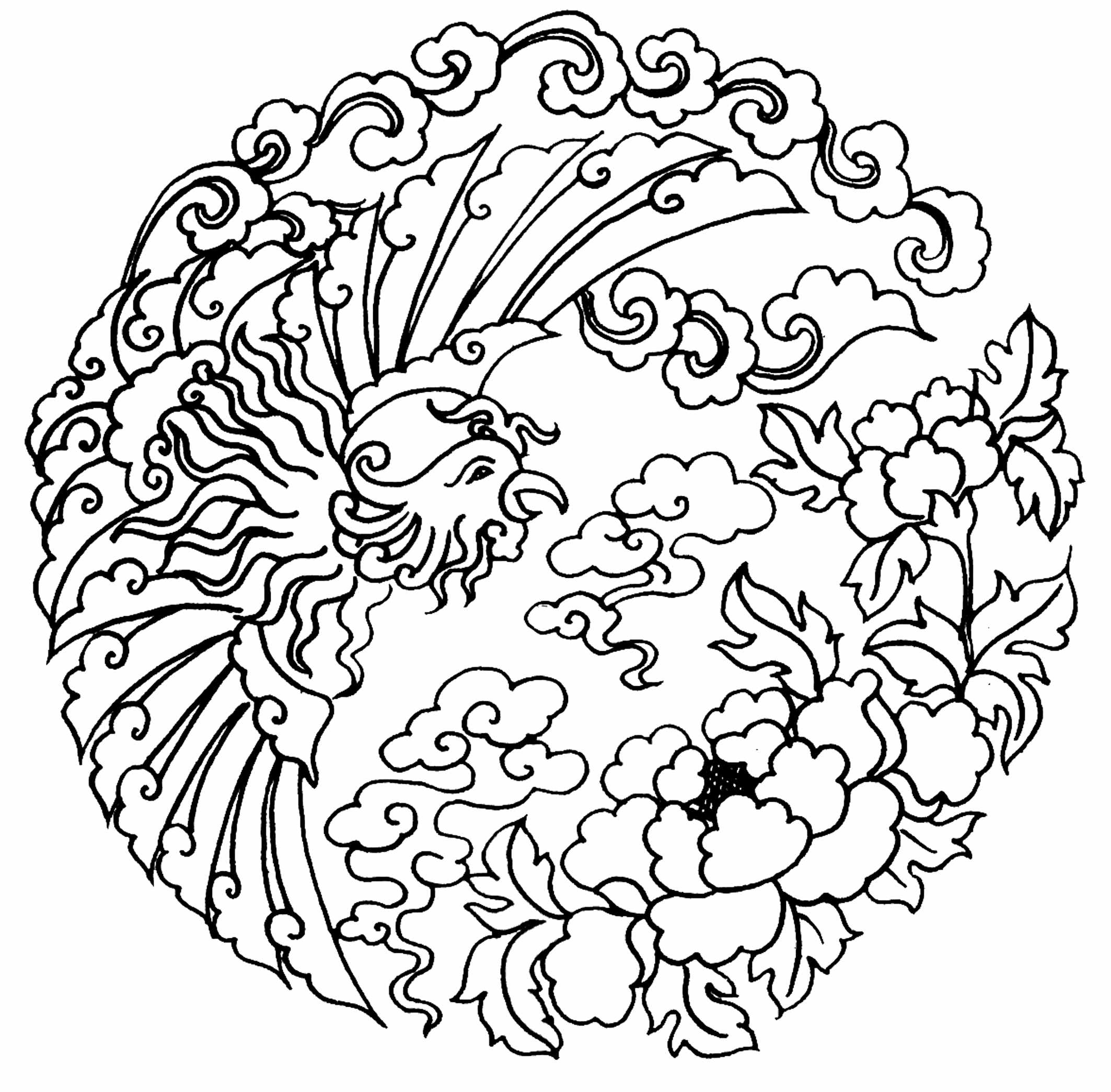 中国古代图案第一弹----凤图案(大图)