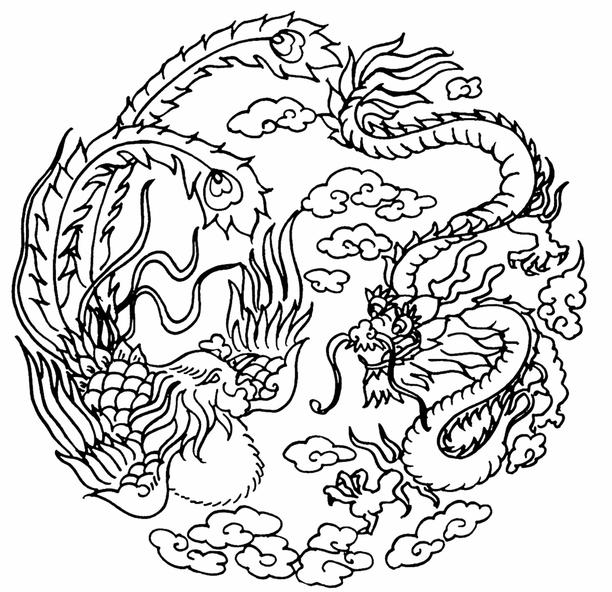 中国古代图案第一弹----凤图案(大图)