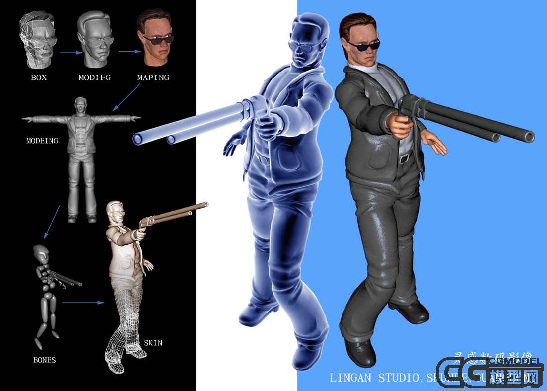 现代战士_董玉方作品_角色/人物/生物_cg模型网