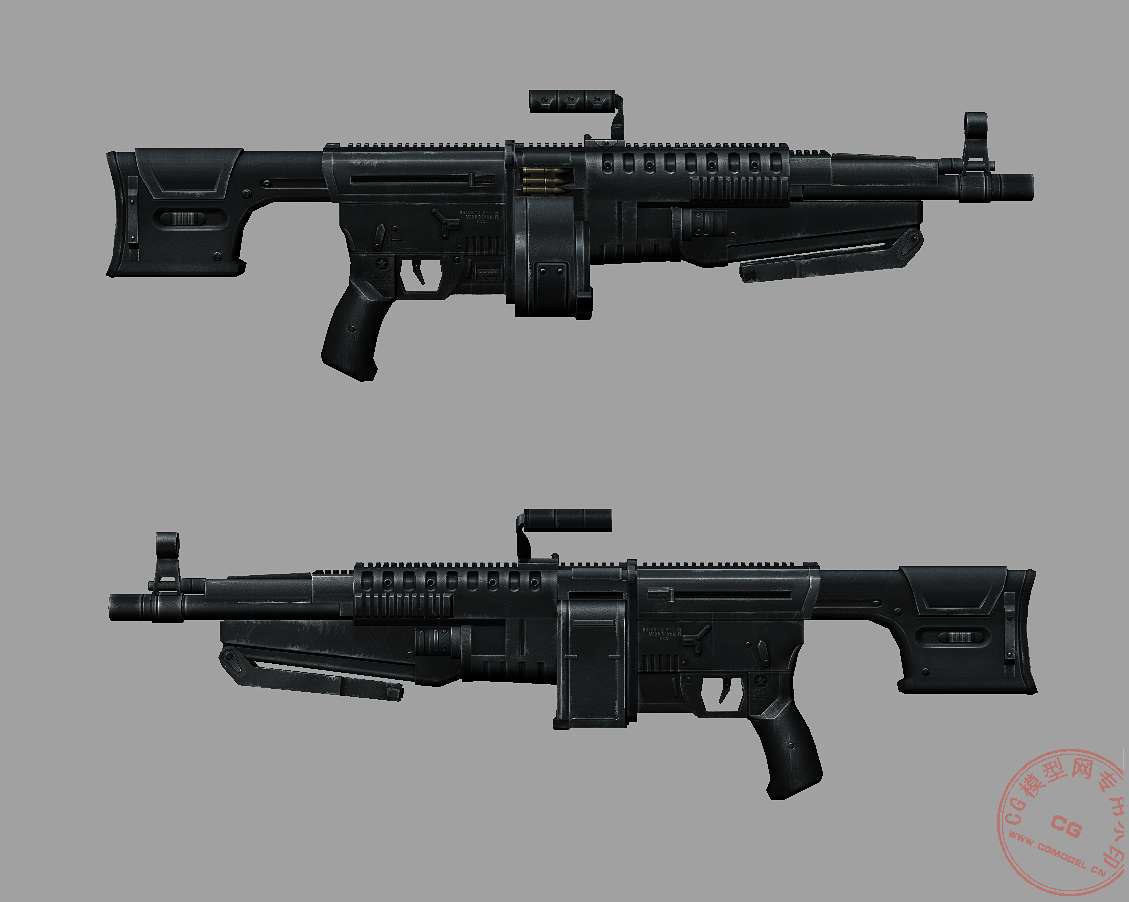 81602008-10-10 15:28:06发布人battletankmaya做的枪模带高精度贴图