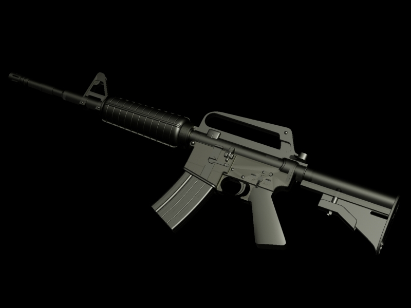 m-4标准型_cowboy0714作品_武器枪械模型_cg模型网