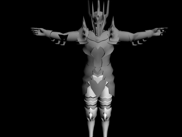 指环王索伦的全套盔甲