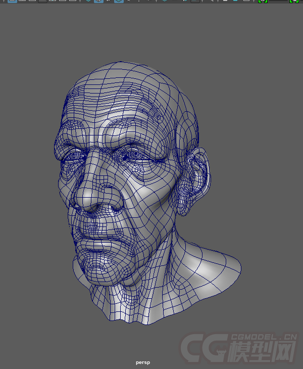 老人头部 _cg_katter作品_人物人体器官_cg模型网
