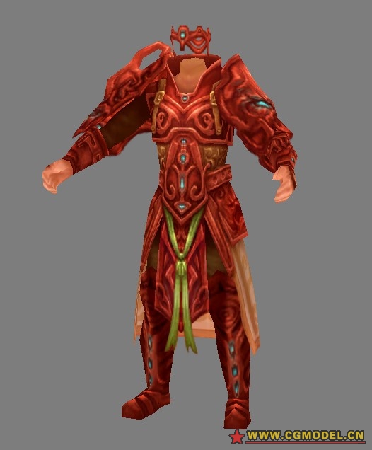 男主角时装血色战甲免费 模型 2918          