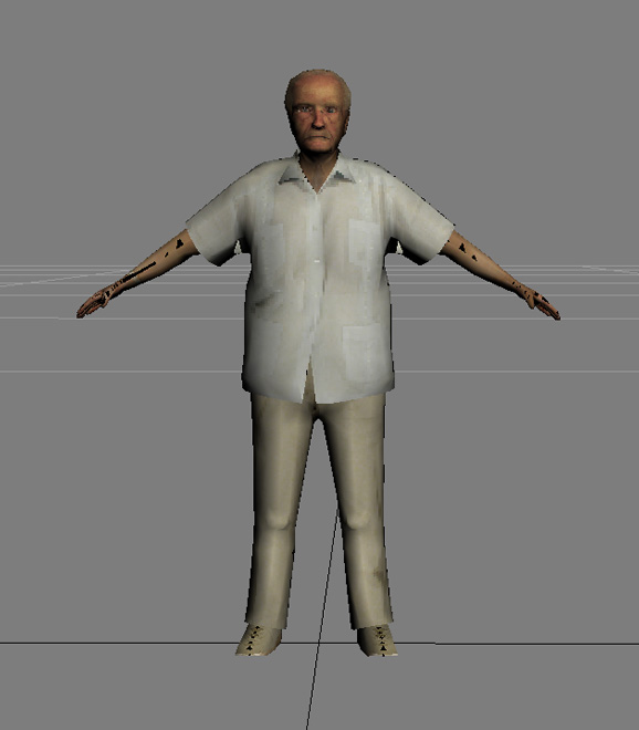 人物模型加贴图