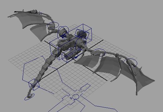 机械鸟带骨骼带绑定maya格式