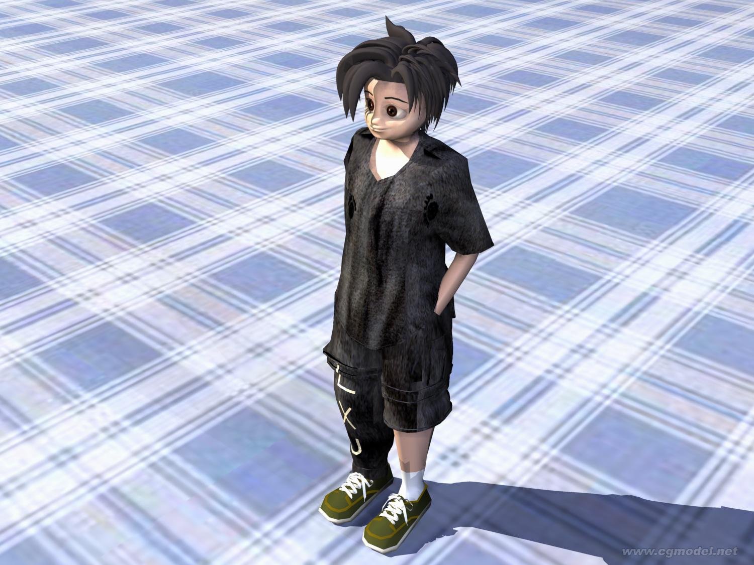 我的原创卡通自画像游戏资源游戏模型