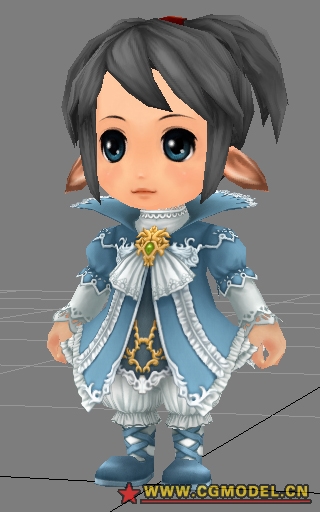 矮人精灵魔法师q版男角色