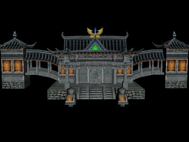古代－游戏场景 喜欢留话模型-古代场景模型库-模型下载-cg模型网