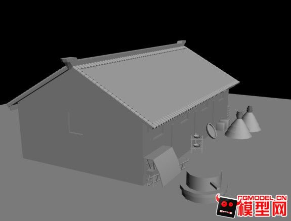 古代房屋模型-古代场景模型库-模型下载-cg模型网
